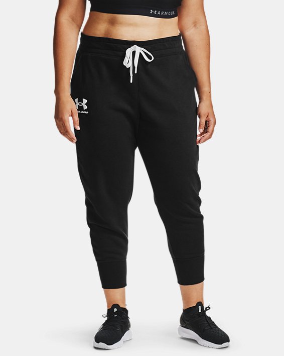 Pantalon de jogging UA Rival Fleece pour femmes, Black, pdpMainDesktop image number 0